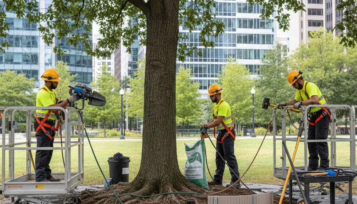 Philadelphia, PA arborist providing root protection services for tree health and preservation