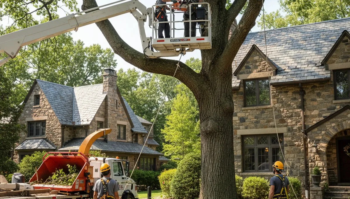 Tree service crew providing safe tree removal in Philadelphia, PA